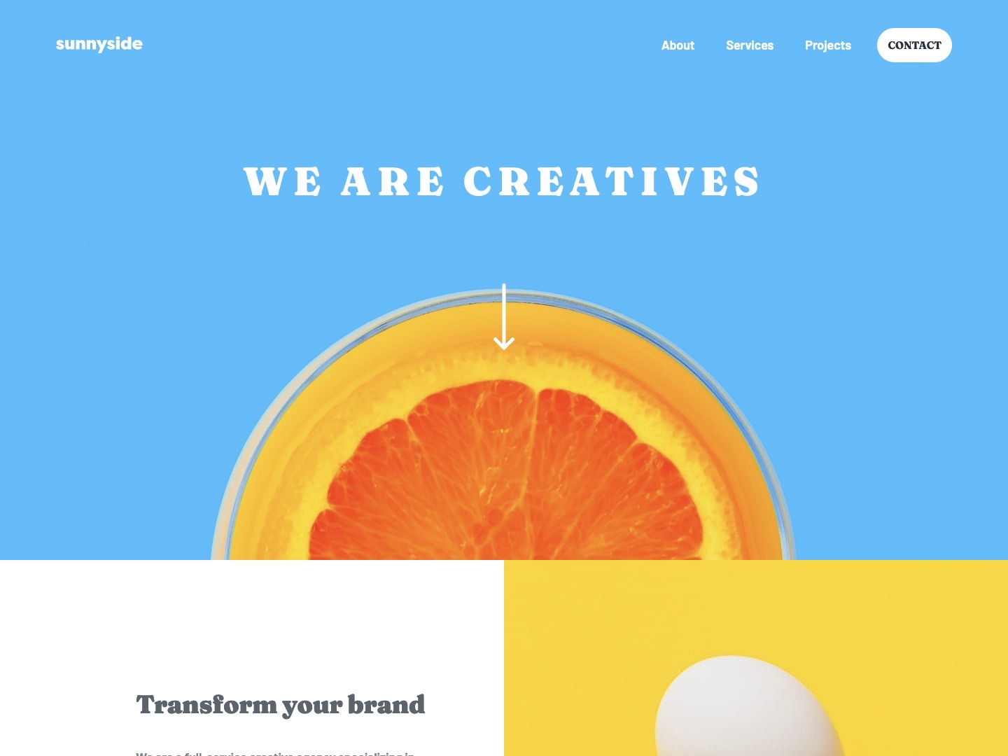 Sunnyside Landing Page